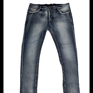 Men's Slim Fit Faded Blue Jeans SKU027